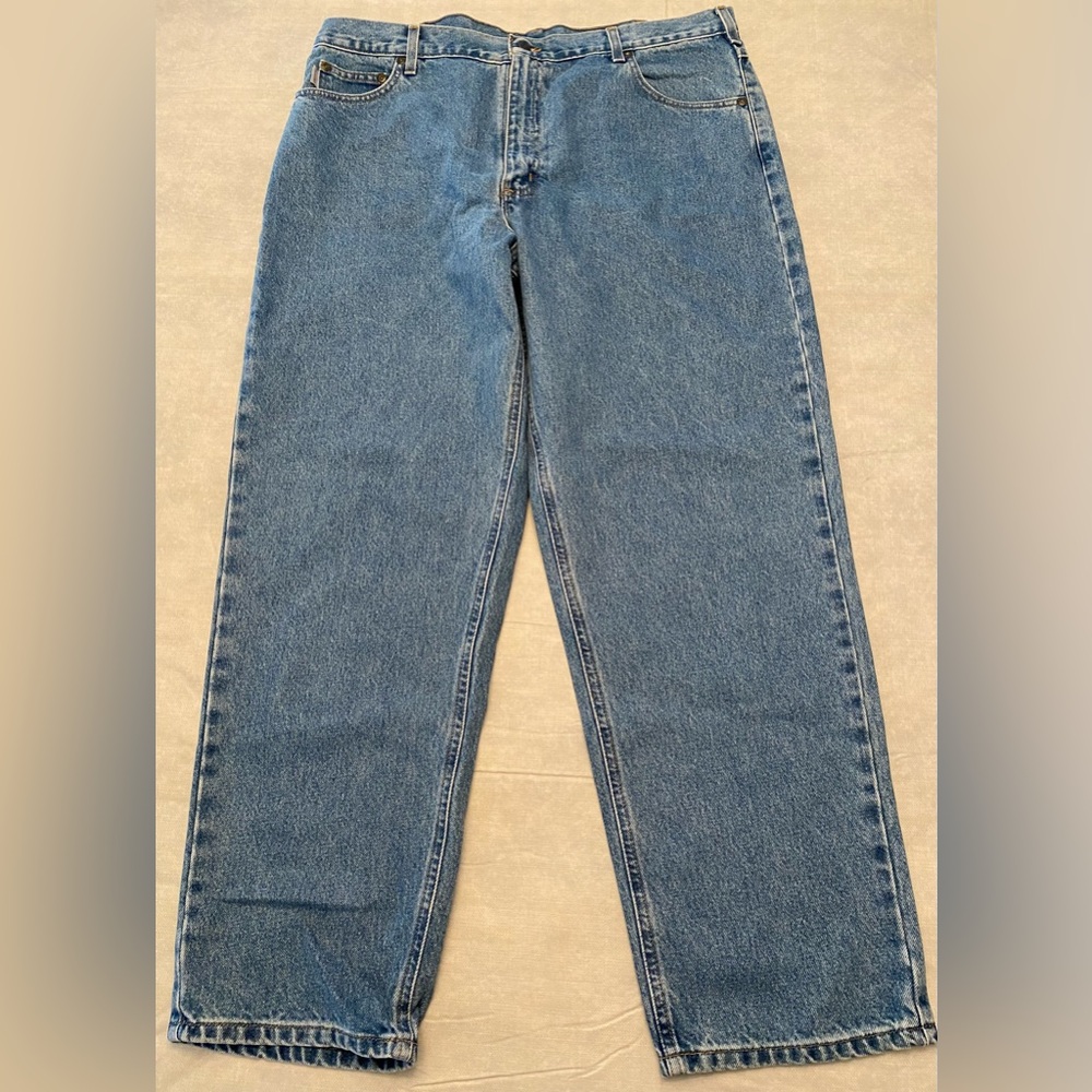 Carhartt B17 STW Relaxed Fit Tapered Leg Mens Jeans- 42x30- Light Wash -NEW